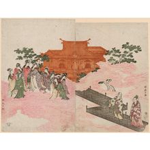 喜多川歌麿: Seeking Yang Guifei in the Moon Palace - ボストン美術館