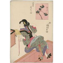 Utagawa Kunisada, 歌川国貞 (Utagawa Kunisada I (Toyokuni III))による浮世絵「Nandina (Nanten), from the series Contest of Modern Flowers (Tôsei hana kurabe)」