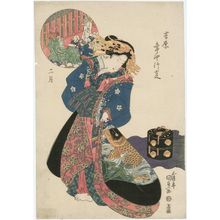 Utagawa Kunisada, 歌川国貞 (Utagawa Kunisada I (Toyokuni III))による浮世絵「The Second Month (Nigatsu), from the series Annual Events in the Yoshiwara (Yoshiwara nenjû gyôji)」