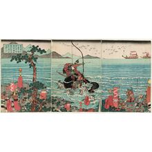 Enrôsai Shigemitsu: Genpei Yashima no tatakai ni Nasu no Yoichi... - Museum of Fine Arts