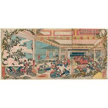 歌川国芳: The Drinking Party of the Shutendôji at Mount Ôe (Ôeyama Shutendôji shuen no zu) - ボストン美術館