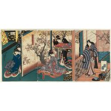 Utagawa Kunisada: Spring Morning (Haru no ashita) - Museum of Fine Arts