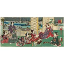 Utagawa Kunisada: Spring (Haru), from the series The Four Seasons (Shiki no uchi) - Museum of Fine Arts