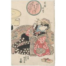 Japanese Print "Hana no michi mondô" by Utagawa Kunisada, 歌川国貞 (Utagawa Kunisada I (Toyokuni III))