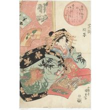 Japanese Print "Hana no michi mondô" by Utagawa Kunisada, 歌川国貞 (Utagawa Kunisada I (Toyokuni III))