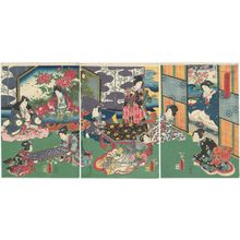 Utagawa Kunisada: The Lady of the Plum Blossom Courtyard (Umetsubo no kata) - Museum of Fine Arts