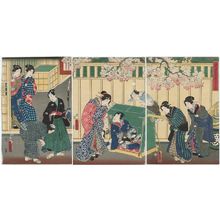 Utagawa Kunisada: Tôsei Genji Rokujô-gayoi - Museum of Fine Arts