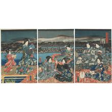 Utagawa Kunisada: Shijô-gawara yûsuzumi - Museum of Fine Arts
