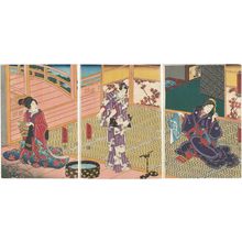 日本版画 "...Shirohagi" 由 Utagawa Kunisada, 歌川国貞 (Utagawa Kunisada I (Toyokuni III)) 创作