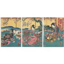 Utagawa Kunisada, 歌川国貞 (Utagawa Kunisada I (Toyokuni III))による浮世絵「from the series Fûryû haru no...」