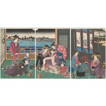 Utagawa Kunisada: Courtesans Reading a Letter - Museum of Fine Arts