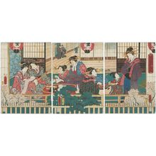 Utagawa Kunisada: Hana no yama... - Museum of Fine Arts