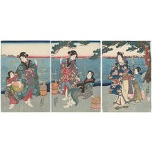 日本版画 "Yukihira" 由 Utagawa Kunisada, 歌川国貞 (Utagawa Kunisada I (Toyokuni III)) 创作