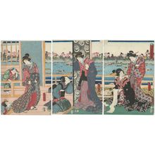 Utagawa Kunisada: Sumida zutsumi hana... - Museum of Fine Arts