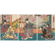Utagawa Kunisada: from the series Fashionablo Amusements of Modern Beauties (Tôsei bijin fûryû asobi) - Museum of Fine Arts