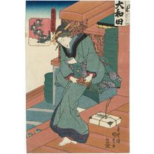 Utagawa Kunisada, 歌川国貞 (Utagawa Kunisada I (Toyokuni III))による浮世絵「from the series Fashionable Selection of Six Flowers (Fûryû rokkasen)」