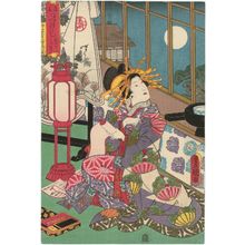 Japanese Print "Mitate tsuki zukushi" by Utagawa Kunisada, 歌川国貞 (Utagawa Kunisada I (Toyokuni III))