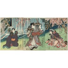 Japanischer Druck "Actors" von Utagawa Kunisada, 歌川国貞 (Utagawa Kunisada I (Toyokuni III))