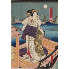 Utagawa Kunisada: White (Shiro), from the series Five Colors of Dyed Silk (Itsutsu kinu iro no somewake) - Museum of Fine Arts