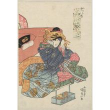 日本版画 "Actor as Katsuragi" 由 Utagawa Kunisada, 歌川国貞 (Utagawa Kunisada I (Toyokuni III)) 创作