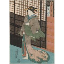 日本版画 "from the series Eight Views of Fukagawa (Tatsumi hakkei no uchi)" 由 Utagawa Kunisada, 歌川国貞 (Utagawa Kunisada I (Toyokuni III)) 创作