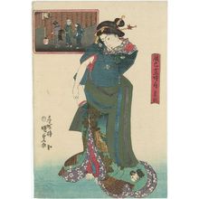 歌川国貞: The Hour of the Boar (I no koku), from the series Twelve Hours in Fukagawa (Tatsumi jûni toki no uchi) - ボストン美術館