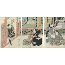 Japanischer Druck "Actors" von Utagawa Kunisada, 歌川国貞 (Utagawa Kunisada I (Toyokuni III))