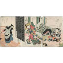 Japanischer Druck "Actors" von Utagawa Kunisada, 歌川国貞 (Utagawa Kunisada I (Toyokuni III))