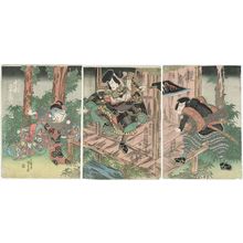 Japanischer Druck "Actors" von Utagawa Kunisada, 歌川国貞 (Utagawa Kunisada I (Toyokuni III))