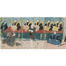 Japanischer Druck "Actors" von Utagawa Kunisada, 歌川国貞 (Utagawa Kunisada I (Toyokuni III))