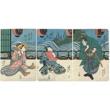 Japanischer Druck "Actors" von Utagawa Kunisada, 歌川国貞 (Utagawa Kunisada I (Toyokuni III))