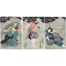 Japanischer Druck "Actors" von Utagawa Kunisada, 歌川国貞 (Utagawa Kunisada I (Toyokuni III))