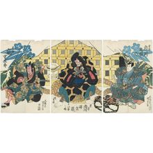 Japanischer Druck "Actors" von Utagawa Kunisada, 歌川国貞 (Utagawa Kunisada I (Toyokuni III))