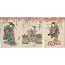 Japanischer Druck "Actors" von Utagawa Kunisada, 歌川国貞 (Utagawa Kunisada I (Toyokuni III))