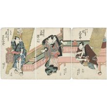 Japanischer Druck "Actors" von Utagawa Kunisada, 歌川国貞 (Utagawa Kunisada I (Toyokuni III))