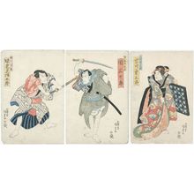 Japanischer Druck "Actors" von Utagawa Kunisada, 歌川国貞 (Utagawa Kunisada I (Toyokuni III))