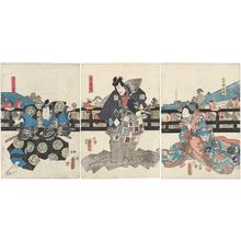 日本版画 "Actors" 由 Utagawa Kunisada, 歌川国貞 (Utagawa Kunisada I (Toyokuni III)) 创作