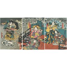 日本版画 "Ishikawa Goemon" 由 Utagawa Kunisada, 歌川国貞 (Utagawa Kunisada I (Toyokuni III)) 创作