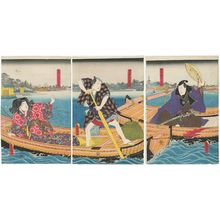 日本版画 "Actors" 由 Utagawa Kunisada, 歌川国貞 (Utagawa Kunisada I (Toyokuni III)) 创作