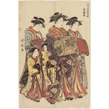 Torii Kiyonaga: A Leading Courtesan (Seirôkun), from the series Contest of Contemporary Beauties of the Pleasure Quarters (Tôsei yûri bijin awase) - Museum of Fine Arts