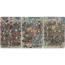 Utagawa Sadatora: Actors as the Taira Warrior Clan - Museum of Fine Arts
