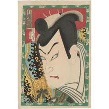 豊原国周: Actor Onoe Kikugorô V as Shibata Katsuie, from an untitled series of actor portraits - ボストン美術館