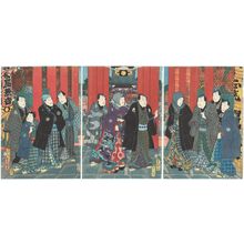 日本版画 "Actors" 由 Utagawa Kunisada, 歌川国貞 (Utagawa Kunisada I (Toyokuni III)) 创作