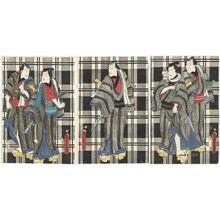 日本版画 "Actors" 由 Utagawa Kunisada, 歌川国貞 (Utagawa Kunisada I (Toyokuni III)) 创作