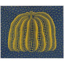 Japanese Print "A Pumpkin (BY)" by Yayoi Kusama