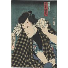 日本版画 "Actor Ichimura Uzaemon XIII as Takemon no Tora" 由 Utagawa Kunisada, 歌川国貞 (Utagawa Kunisada I (Toyokuni III)) 创作