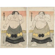 Katsukawa Shun'ei: Sumô Wrestlers Goshoura Chûgorô and Tsuzumigataki Chôemon - Museum of Fine Arts