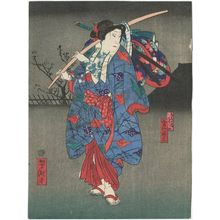 Japanischer Druck "Actor" von Utagawa Yoshitaki, 歌川芳滝 (Ichiyôsai Yoshitaki)