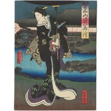 Utagawa Yoshitaki, 歌川芳滝 (Ichiyôsai Yoshitaki)创作的日本版画《Actor》