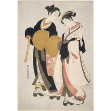Suzuki Harunobu: Young Couple Dressed as Komusô - Museum of Fine Arts